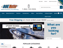 Tablet Screenshot of boemarine.com